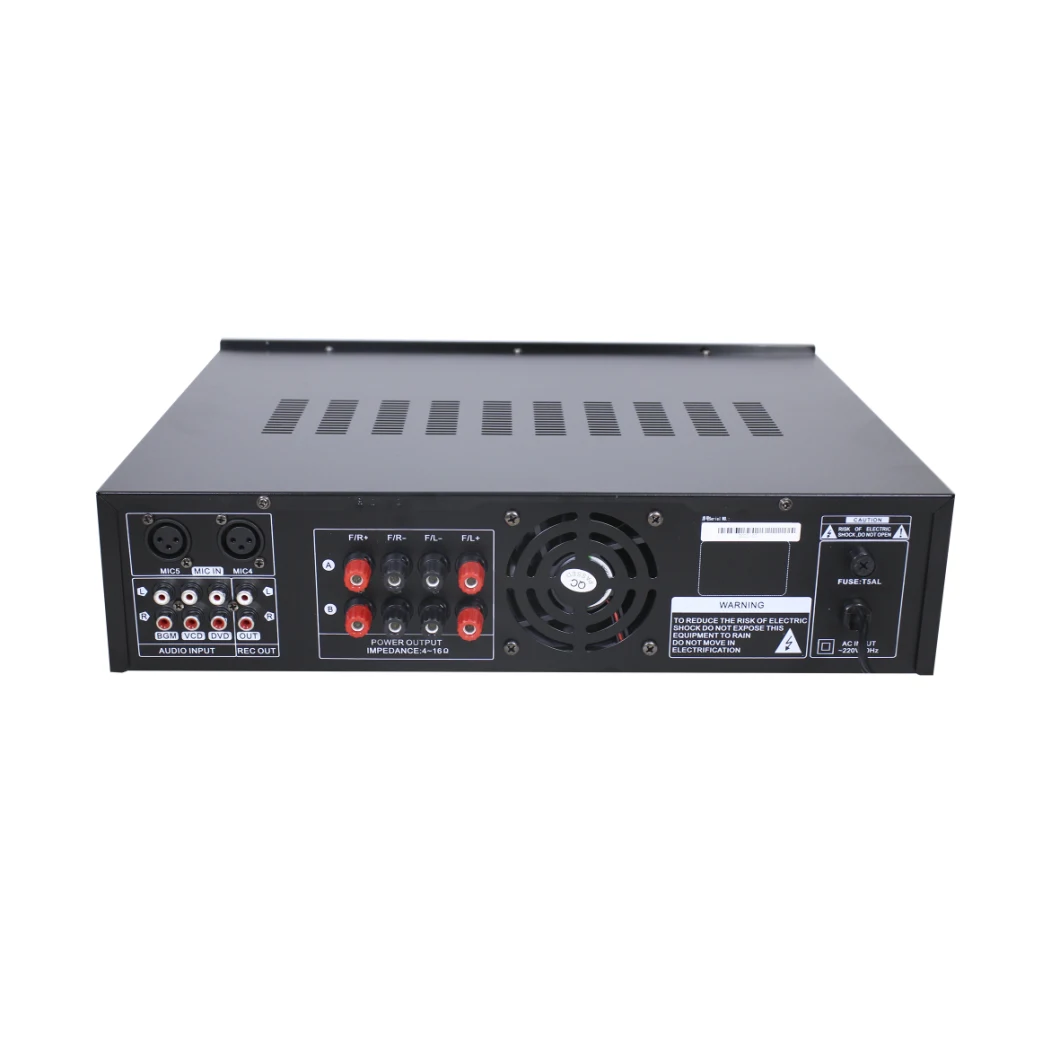 2 Channel Stereo Audio Amplifier with High Power 2*100 Watts for Home Theater Sound System or Outdoor Application