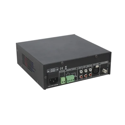Amplificador misturador digital compacto com potência de 30 W 4-16 Ohm, 70 V, 100 V Saídas de linha Adequado para ambientes comerciais e domésticos
